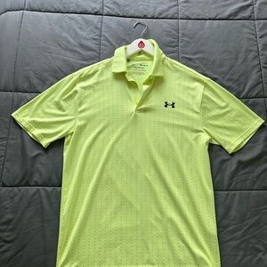 Under Armour Men's Lime Green golf Polo Shirt